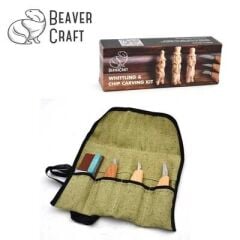 BeaverCraft S15 Çip Oyma ve Yontma Bıçağı Seti, 6 Parça