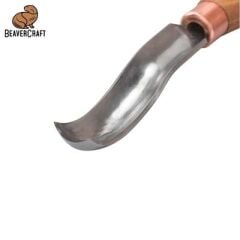 BeaverCraft K8A/14 Bükülmüş Sığ Oluklu Kısa Ahşap Oyma Iskarpelası, No.8