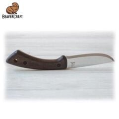 BeaverCraft BSH1 Dune Ceviz Saplı Deri Kılıflı Kamp ve Av Bıçağı