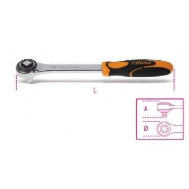 BETA Cırcır Lokma Kolu 1/2'' 271mm 72 Diş (920/50 - 009200871)