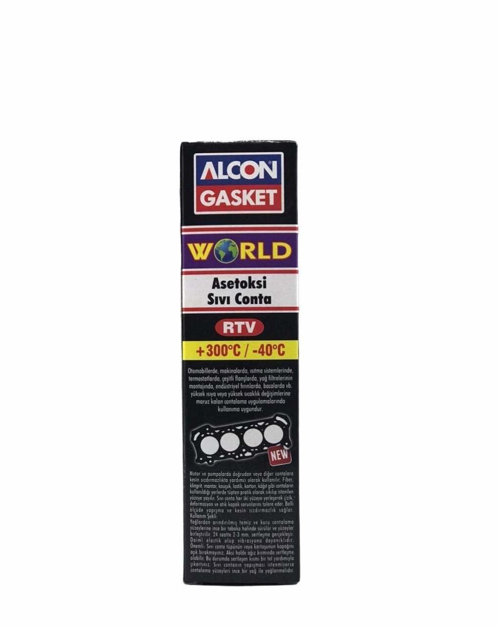ALCON World Asetoksi Gri Sıvı Conta 85g (M-3334)