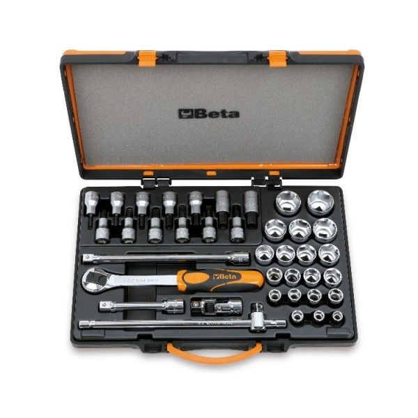 BETA 12 Köşe Yıldız Lokma Takımı 1/2'' 10-32mm 38 Parça (920B/C33 - 009200986)