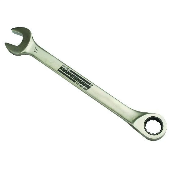 Mannesmann 19825 Paslanmaz - Kombine Cırcır Anahtar Takımı (6 Parça, 8-17mm)