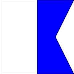 A - ALFA - ALPHA İşaret Flaması 70x105cm