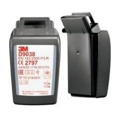 3M Secure Click D9038 Çift Akışlı Gaz Buhar ve Partikül Filtresi
