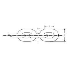 6mm Galvanizli Kalibre Zincir