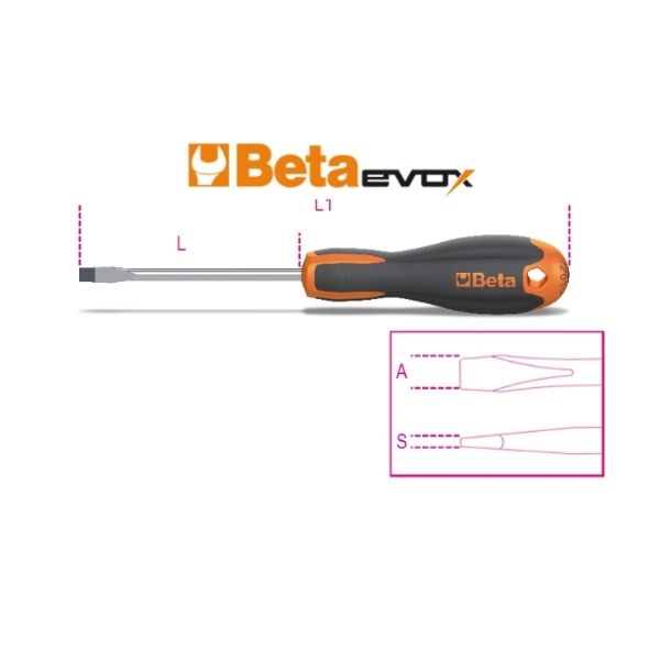 BETA Düz Tornavida 3x75mm (1201E 3X75 - 012011009)