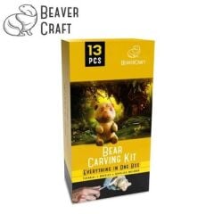BeaverCraft DIY05 Ahşap Ayı Figürü Oyma Hobi Seti