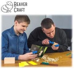 BeaverCraft DIY05 Ahşap Ayı Figürü Oyma Hobi Seti