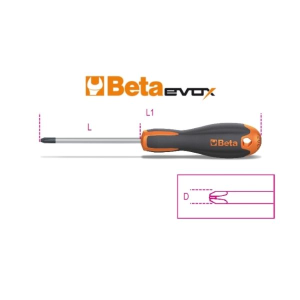 BETA Yıldız Tornavida PH0 3x100mm (1202E 3X100 - 012021006)