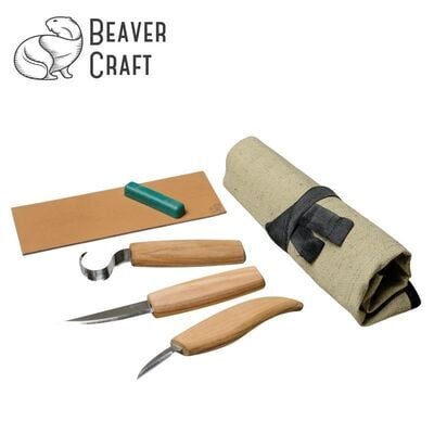 BeaverCraft S13 Ahşap Kuksa Kaşık Oyma Bıçağı Seti, 6 Parça