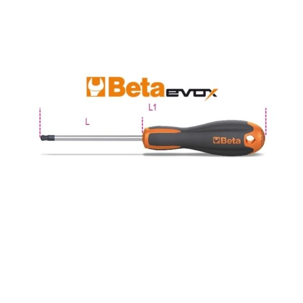 BETA Bombe Başlı Allen Tornavida 2mm (1206E/BP 2 - 012061320)