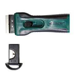 TROY 21607 Plastik Kazıma Bıçağı, 4 Yedek Bıçaklı