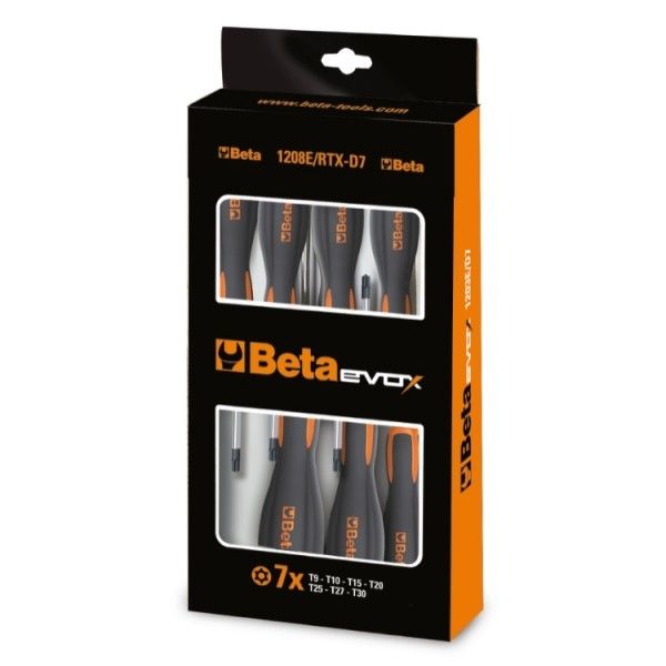 BETA Delikli Torx Tornavida T9-T30 7 Parça (1208E/RTX-D7 - 012081207)