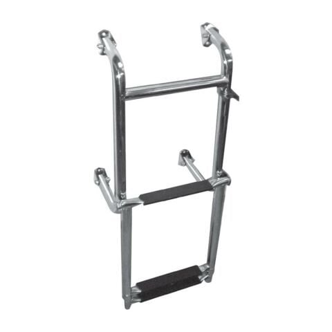 Teleskopik Krom Merdiven Katlanır 2+2 Basamaklı 30x90cm