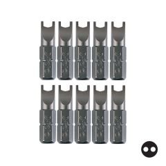 FELO Spanner U Tip Bits Uç 6x25mm - 10 Adet (02090610)