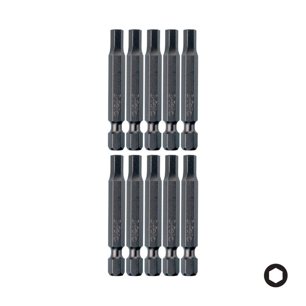 FELO Altı Köşe Allen Bits Uç 6x50mm - 10 Adet (03460510)