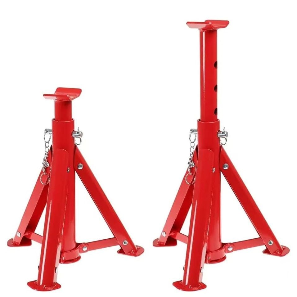 WERT 2637 3 Ayaklı Araba Araç Sehpası - Kriko Standı 2 Ton (2 Adet)