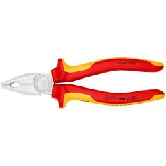 KNIPEX 03 06 180 VDE Kombine Pense 180mm 1000V İzoleli (0306180)