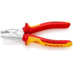 KNIPEX 03 06 180 VDE Kombine Pense 180mm 1000V İzoleli (0306180)