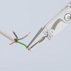 KNIPEX 13 86 200 VDE Çok Fonksiyonlu Elektrikçi Pensesi 200mm 1000V İzoleli (1386200)