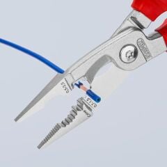 KNIPEX 13 86 200 VDE Çok Fonksiyonlu Elektrikçi Pensesi 200mm 1000V İzoleli (1386200)