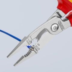KNIPEX 13 86 200 VDE Çok Fonksiyonlu Elektrikçi Pensesi 200mm 1000V İzoleli (1386200)
