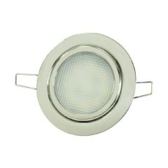 Krom Gömme Spot 24V Gün Işığı 9 Led Yaylı