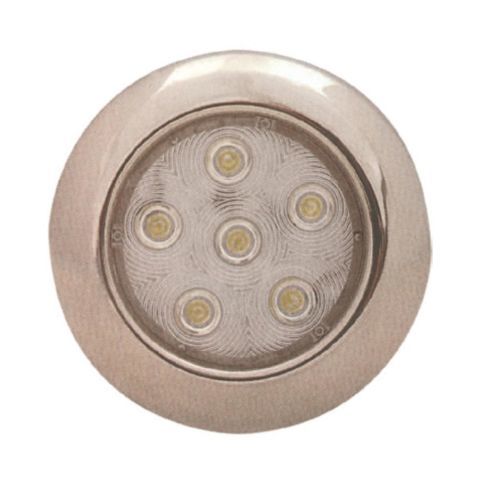 Krom Spot 6 Led 12-24V Gün Işığı