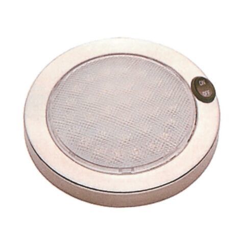 Krom Tavan Lambası 14cm 12V 30 Led Gün Işığı