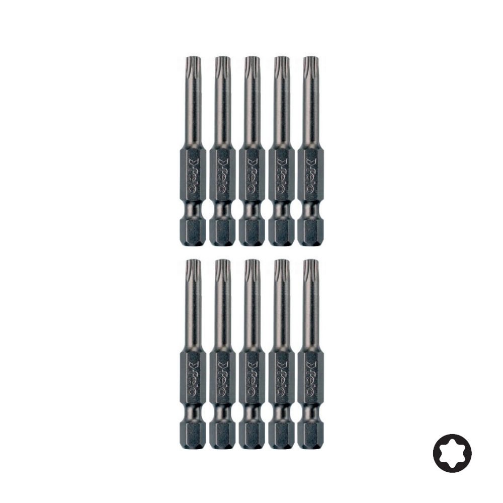 FELO Torx Bits Uç T25x50mm - 10 Adet (03625510)