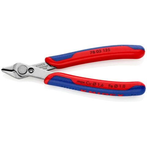 KNIPEX 78 03 125 Elektronikçi Yan Keski 125mm Electronic Super Knips (7803125)