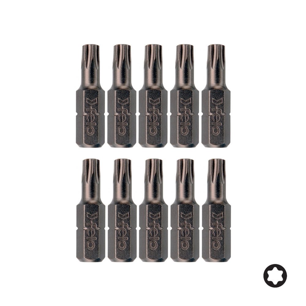 FELO Torx Bits Uç T10x25mm - 10 Adet (02610010)