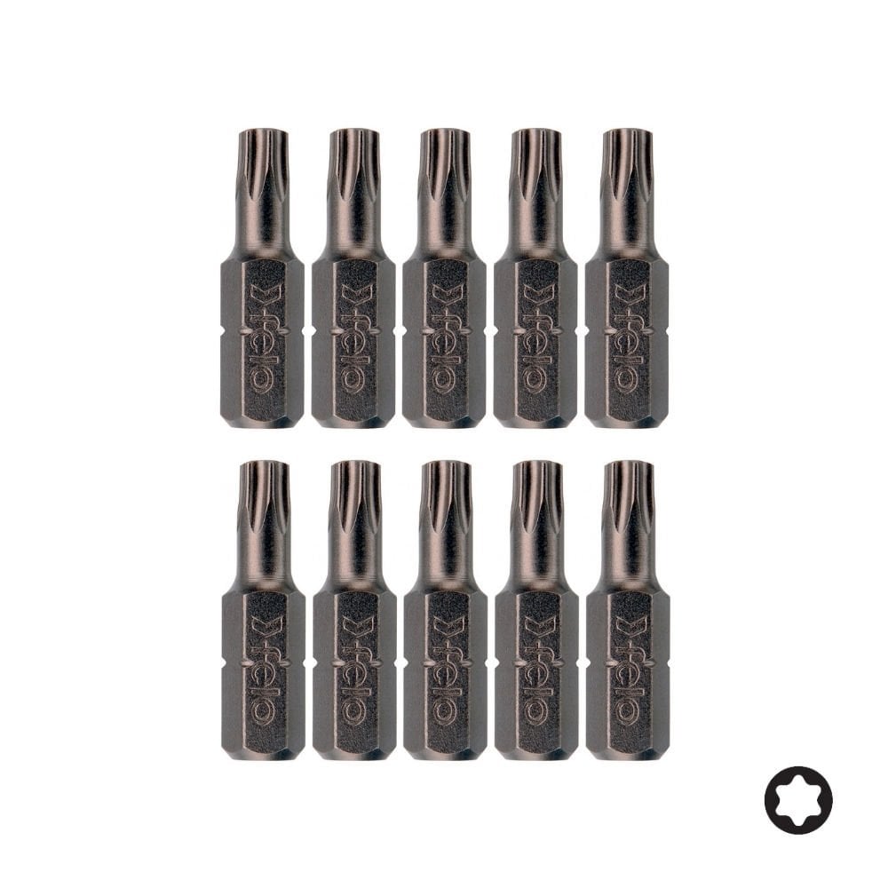 FELO Torx Bits Uç T9x25mm - 10 Adet (02609010)