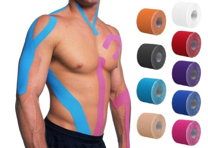 WINGMED Kinesio Bant Kinezyo Bandı 5 cm x 5 Metre (W 1033) Kırmızı