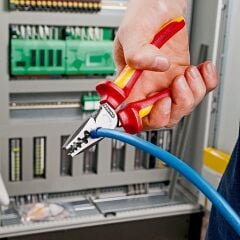 KNIPEX 97 78 180 VDE Yüksük Sıkma Pensesi 180mm 1000V İzoleli (9778180)