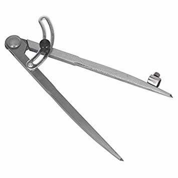 A 0346 Kanatlı, Kalemlikli Düz Pergel 500 mm