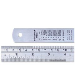 A 0321 Çelik Cetvel 200 x 20 x 0,80 mm / 8 inch