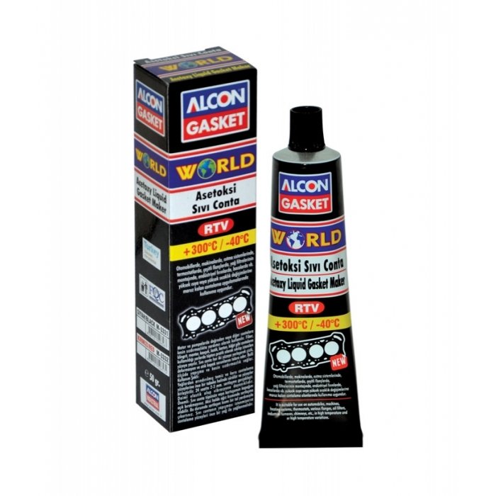 ALCON World Asetoksi Siyah Sıvı Conta 50g (M-3331)