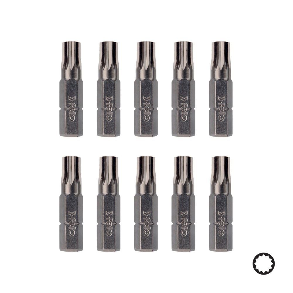 FELO XZN Bits Uç C8 5/16'' - M10 x 35mm - 10 Adet (07810010)