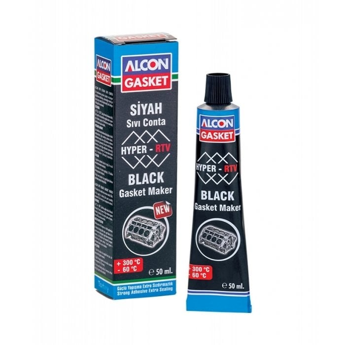 ALCON HYPER RTV Siyah Sıvı Conta 50ml (M-3315)