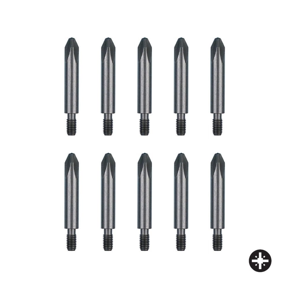 FELO Vidalı M6 Yıldız Bits Uç PH 2 x 44.5mm - 10 Adet (08222510)