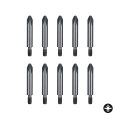 FELO Vidalı M5 Yıldız Bits Uç PH 2 x 44.5mm - 10 Adet (08202010)