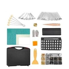 TROY 90018 Deri İşleme Alet Seti, 273 Parça