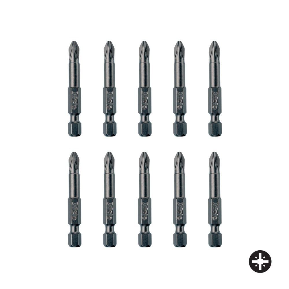 FELO Yıldız Uçlu Bits Uç PZ 2x50mm - 10 Adet (03102510)