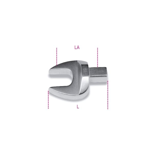 BETA Açık Ağız Tork Anahtar Soketi 9x12mm 8mm (643 9X12-8 - 006430008)