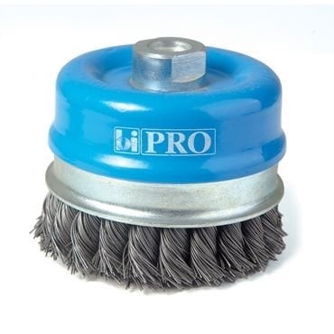 OSBORN PRO (TAIFUN) Burmalı Çanak Tel Fırça Çelik 80mm
