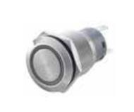 Krom Buton Led Mavi (On)-Off