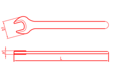 İZELTAŞ Bir Ağız Taçlı Anahtar 60mm (0250 01 0060)