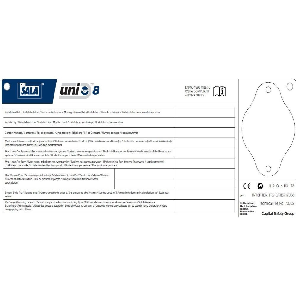 3M DBI-Sala 7241257 Kablo Kimlik Etiket